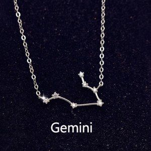 NEW Silver Zodiac Necklace - Gemini